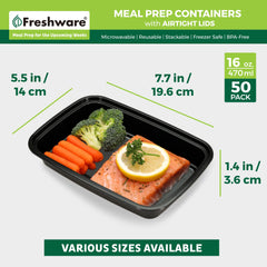 Freshware stacked containers in fridge demonstrating organized storage and easy access