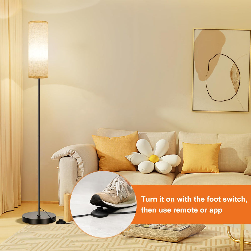 FRIDEKO HOME lamp creating colorful room ambience during movie night