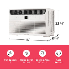 Frigidaire close-up of multi-directional louvers showing airflow control benefit