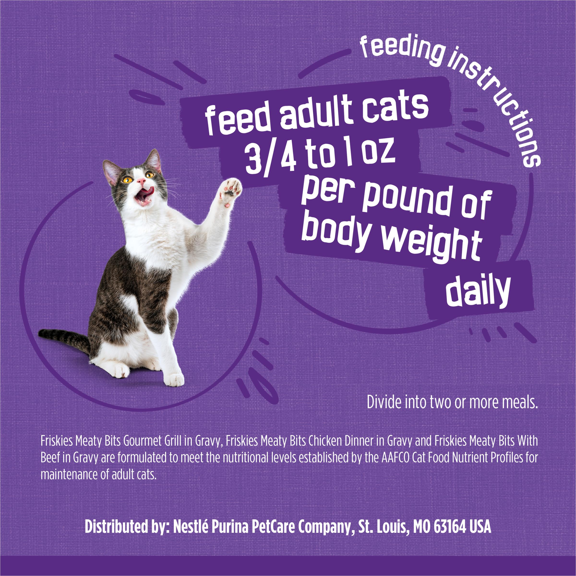 Friskies two bowls served with different flavors showing mealtime variety benefit