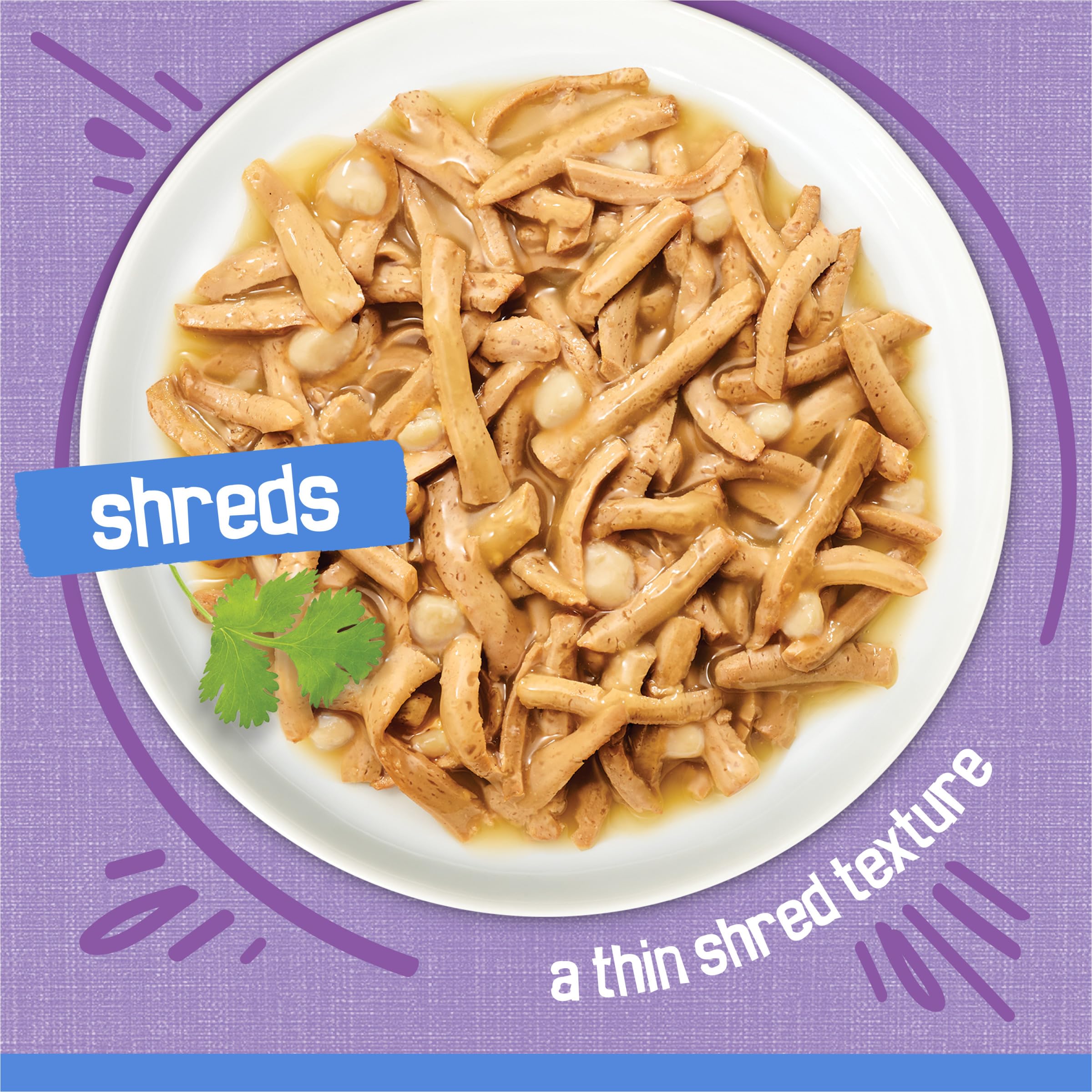Friskies cheese accents visible in shreds enhancing savory flavor benefit