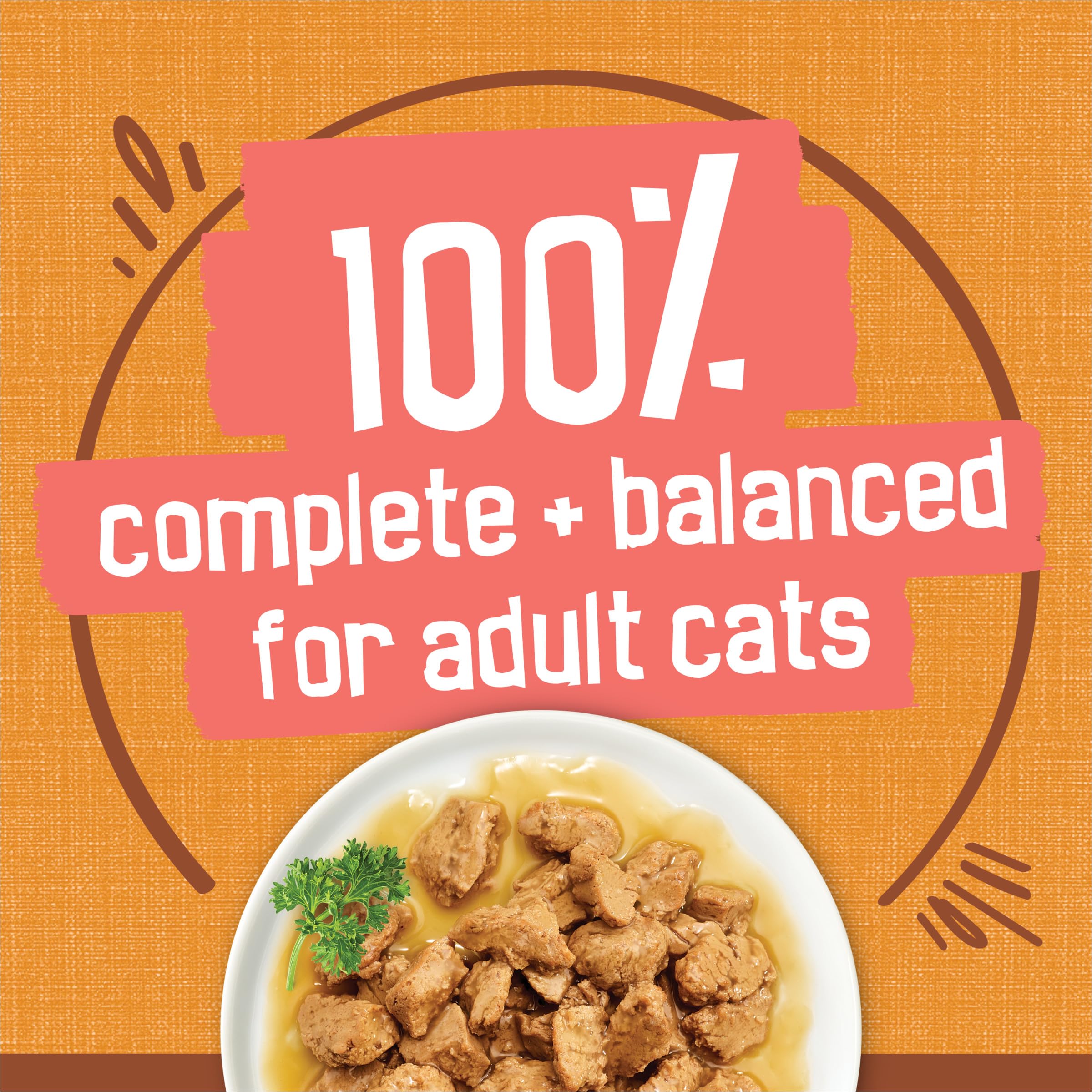 Friskies cat eating from bowl enjoying gravy, illustrates high palatability