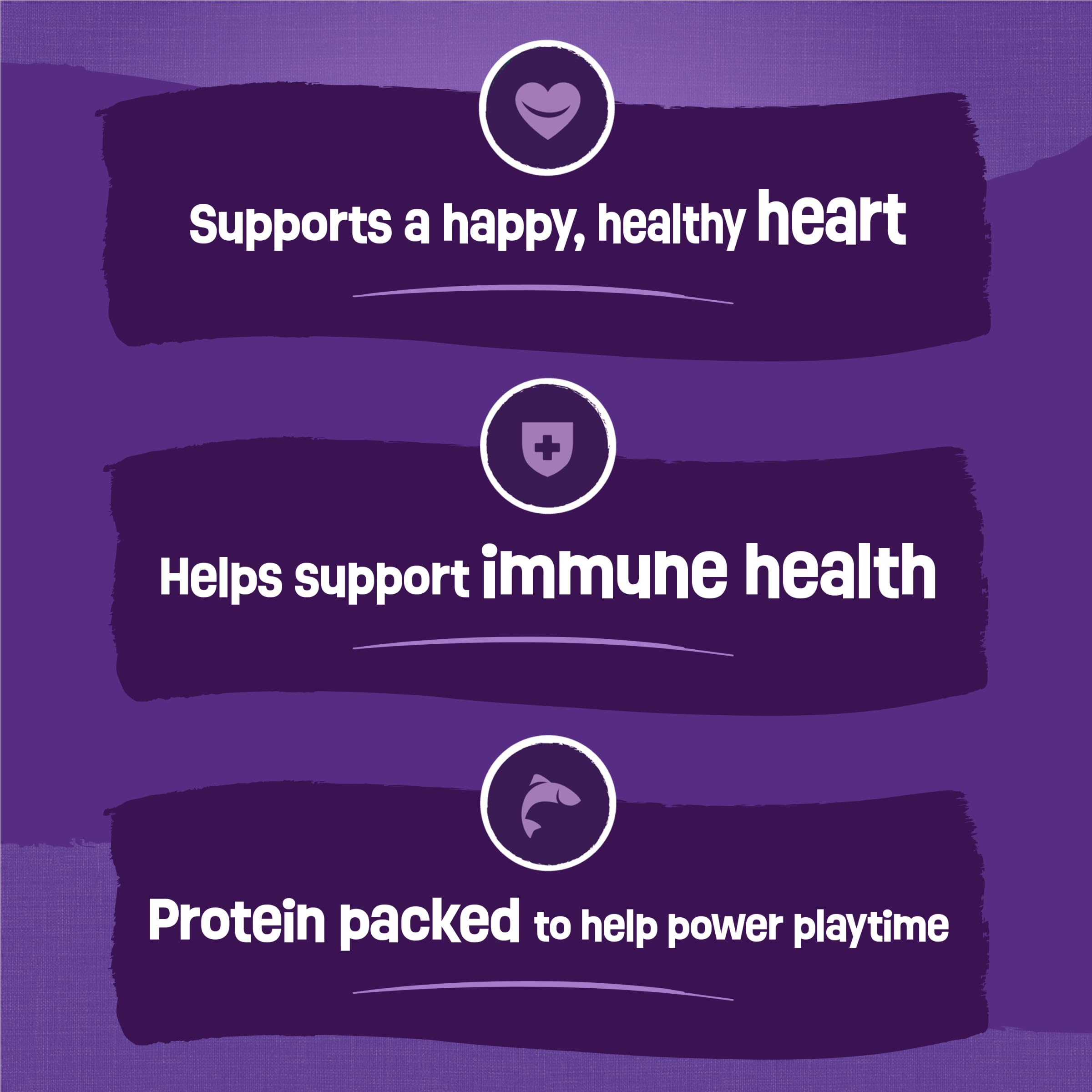 Friskies ingredients visual showing protein varieties for flavor diversity