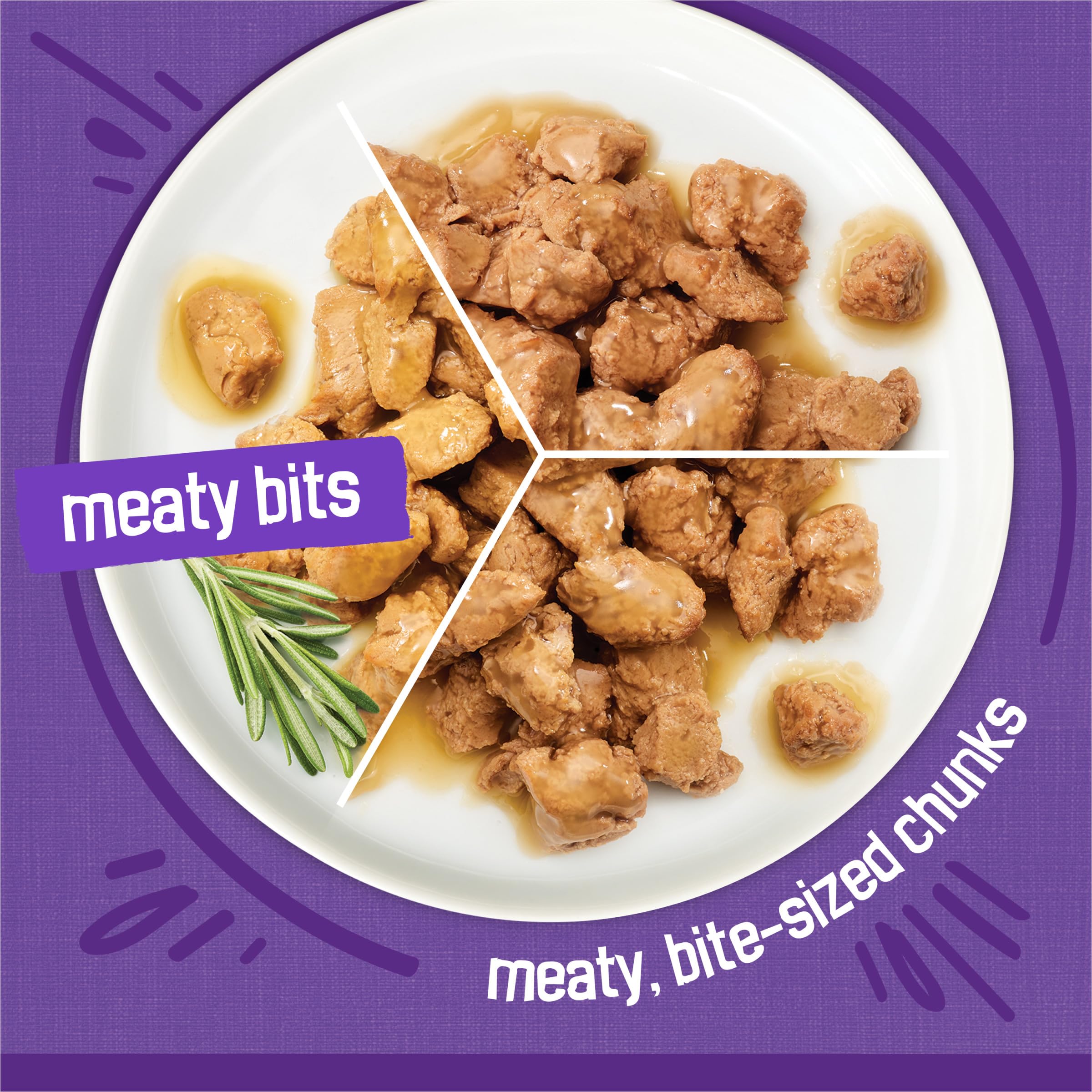Friskies opened can with gravy and chunks, showcasing moist texture and palatability