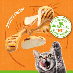 Friskies served in bowl illustrating added moisture and ready-to-eat appeal