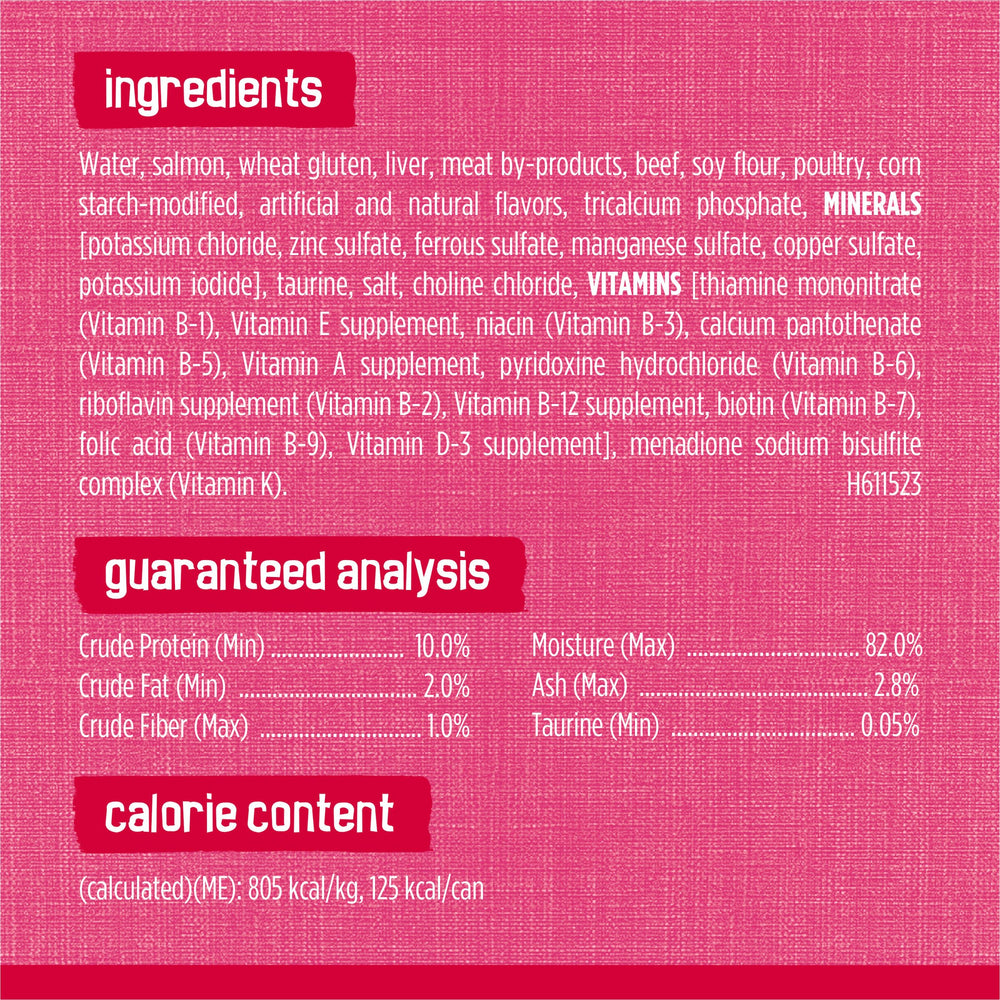 Friskies 5.5 oz can next to common object indicating compact serving size advantage