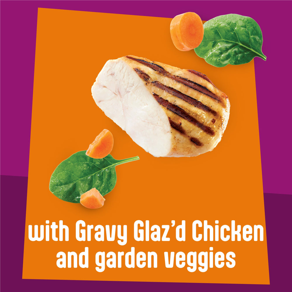Friskies salmon chunky morsel detail highlighting meaty pieces and enticing texture