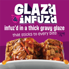 Friskies salmon open can gravy closeup showing glossy sauce and moisture for hydration