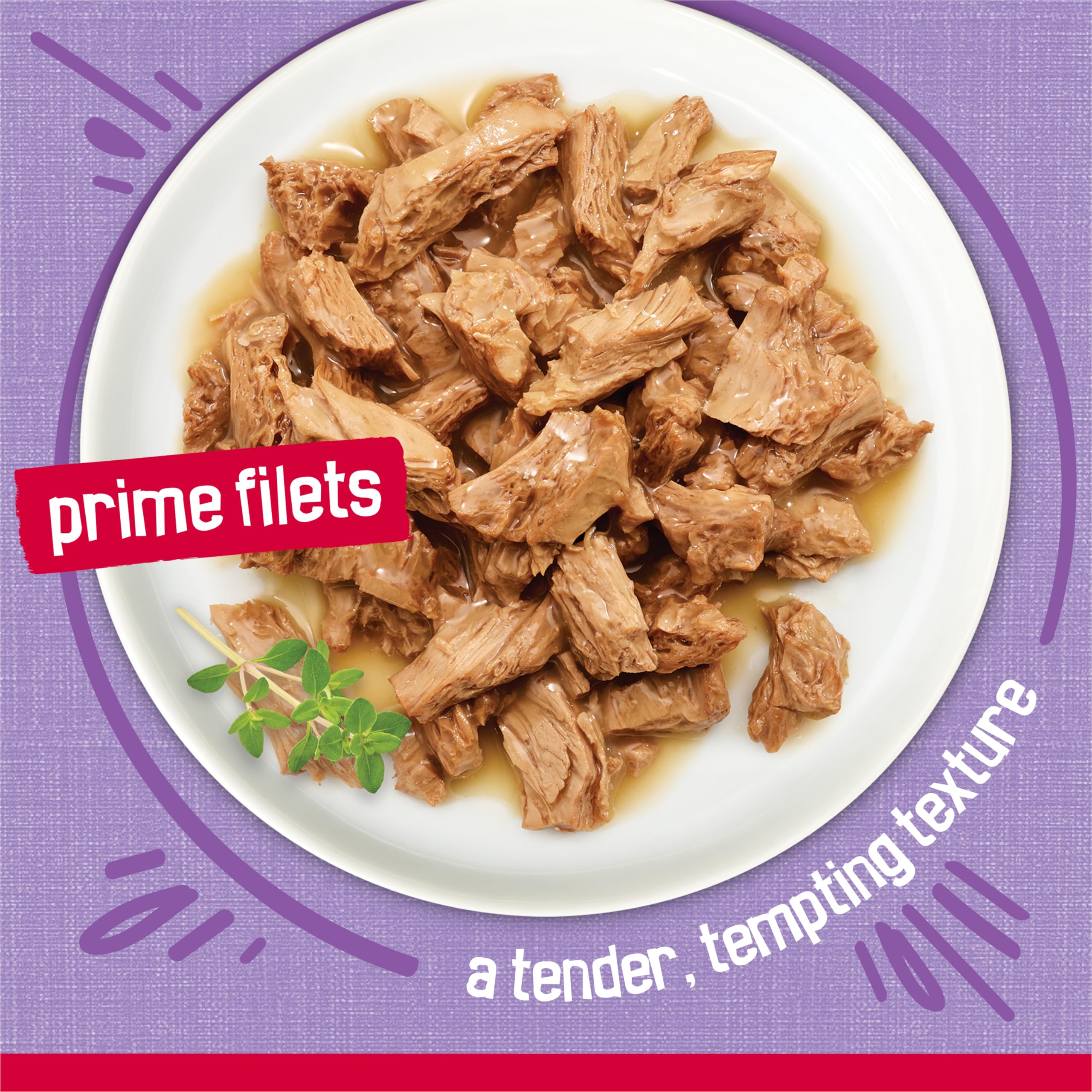 Friskies shredded turkey chunks detail showing tender texture cats prefer