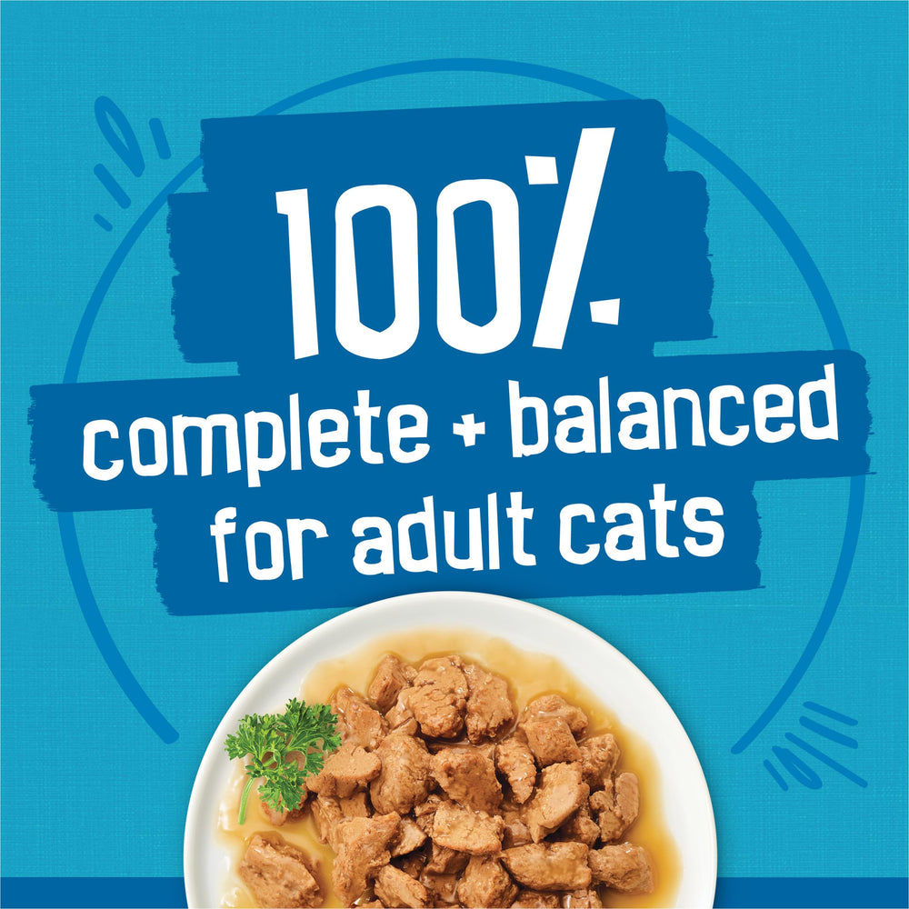 Friskies tasty treasures tuna and scallop piece demonstrating delicate seafood flavor