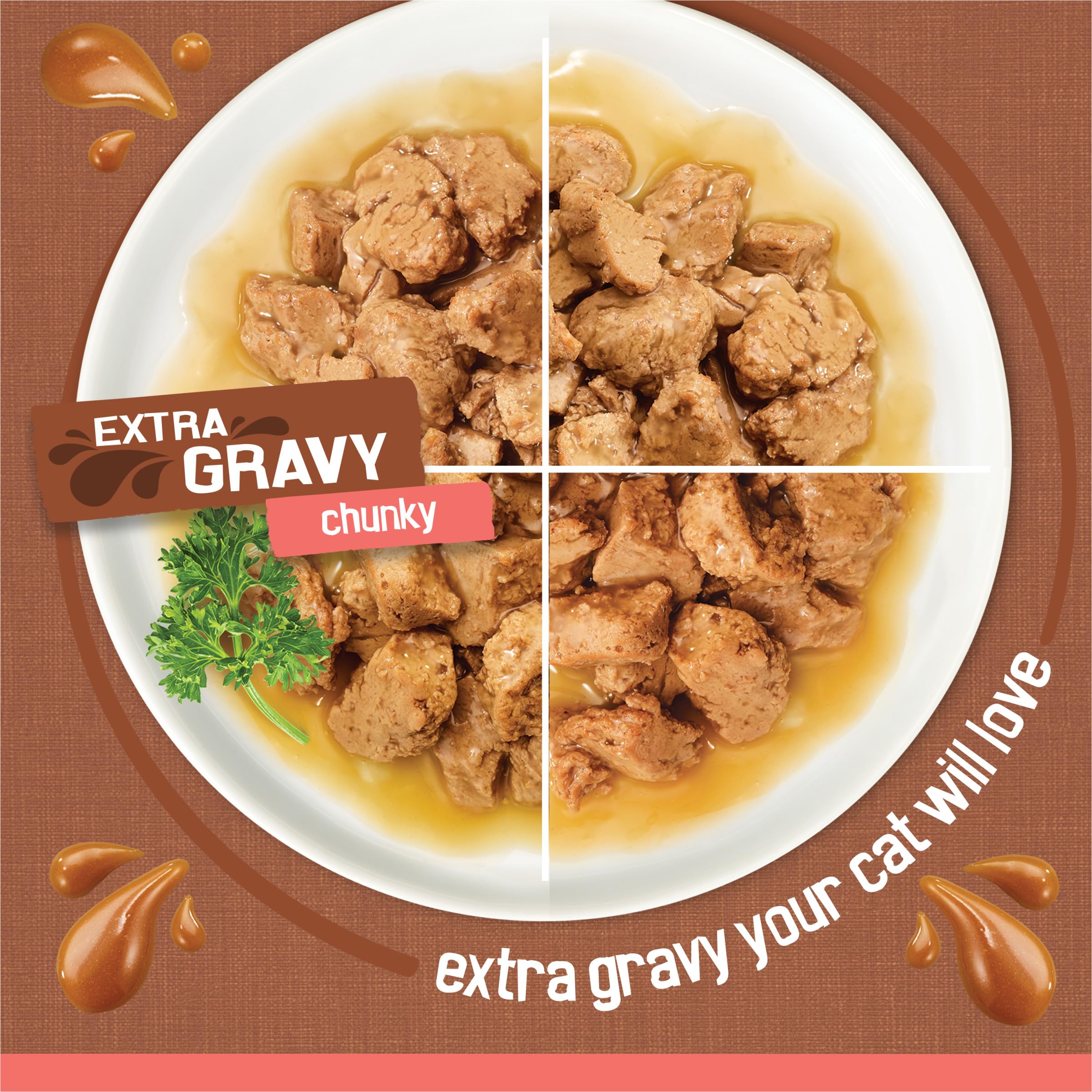 Friskies variety layout with four recipes visible for rotation