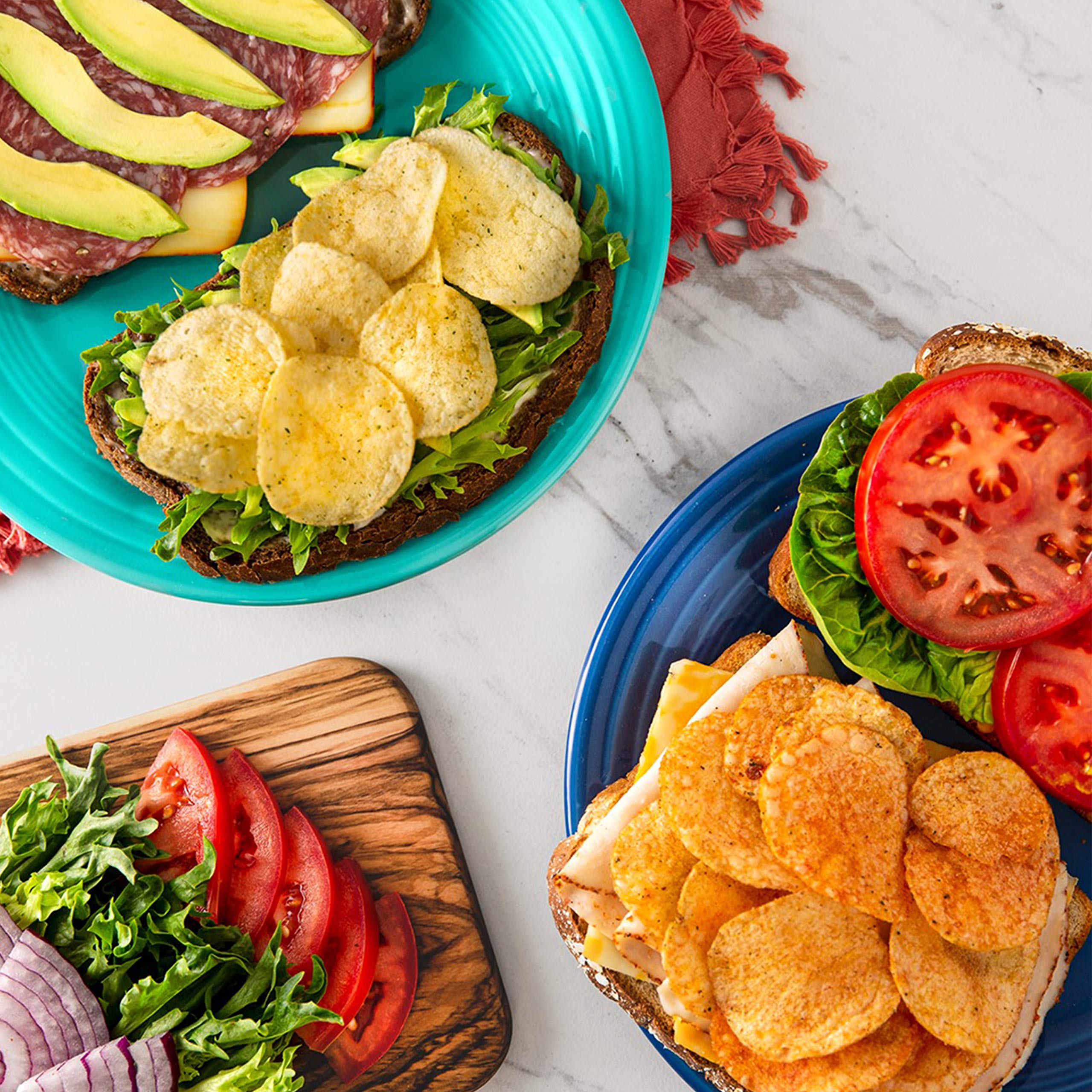Frito-Lay arranged different flavor bags showing assortment choice benefit