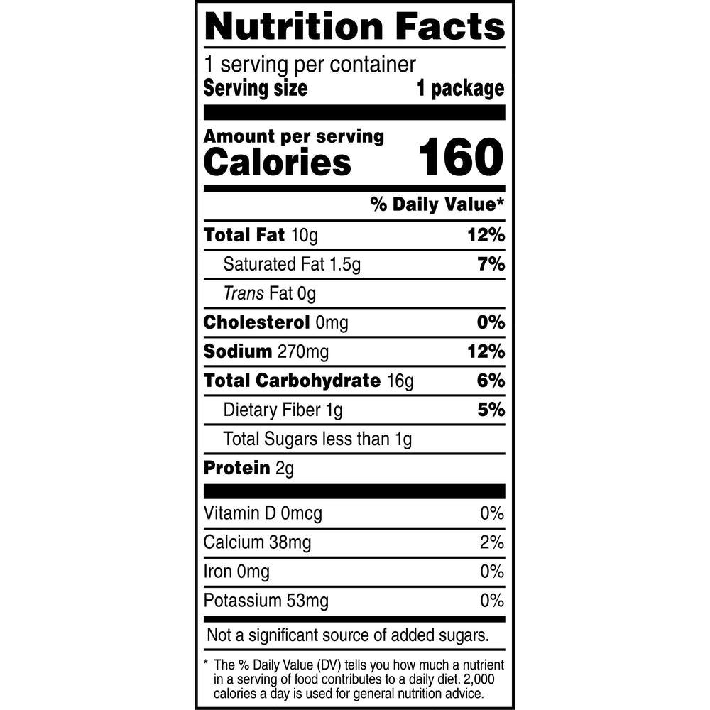 Fritos nutrition and label detail showing brand information and ingredient clarity