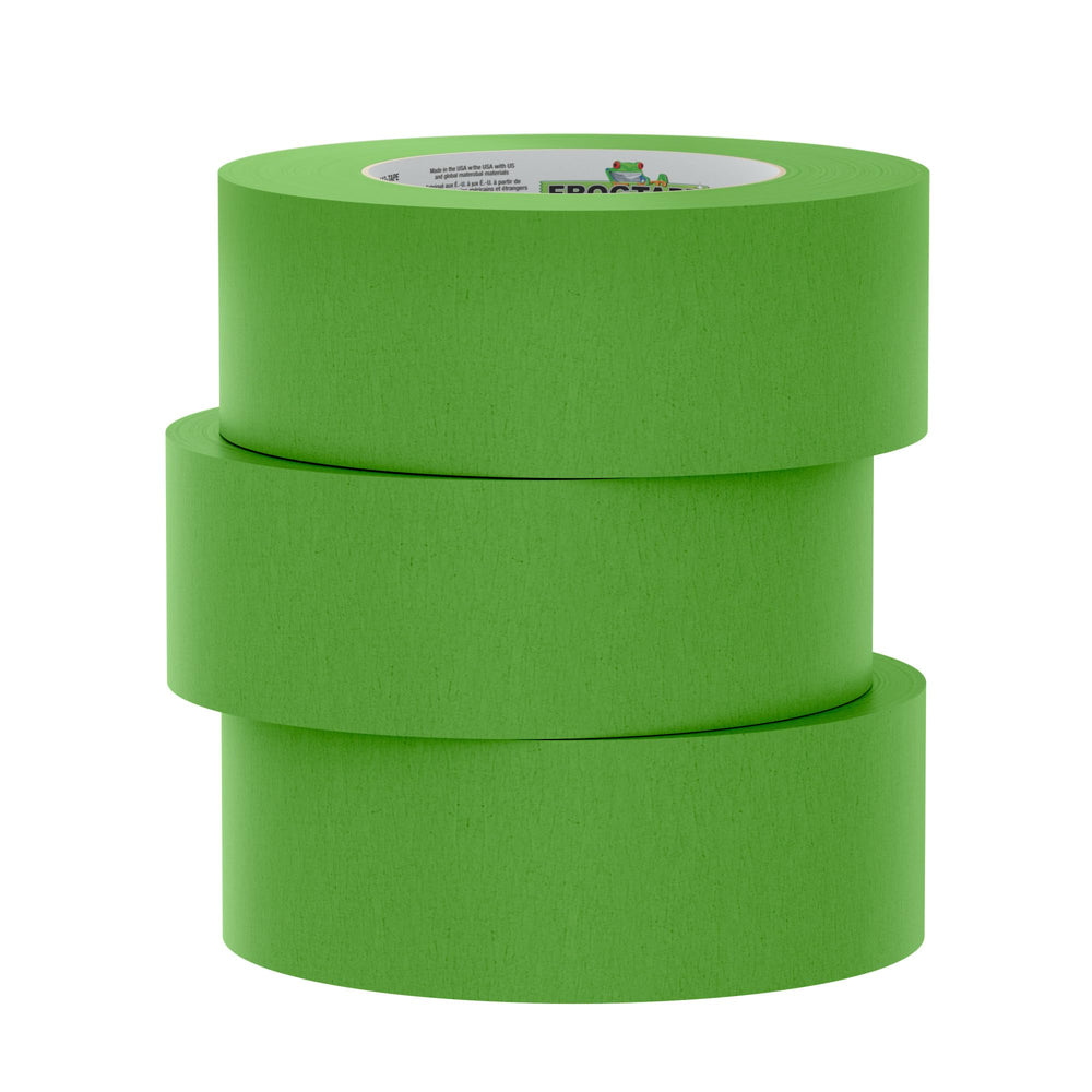 FrogTape used in a living room paint project showing professional-looking results