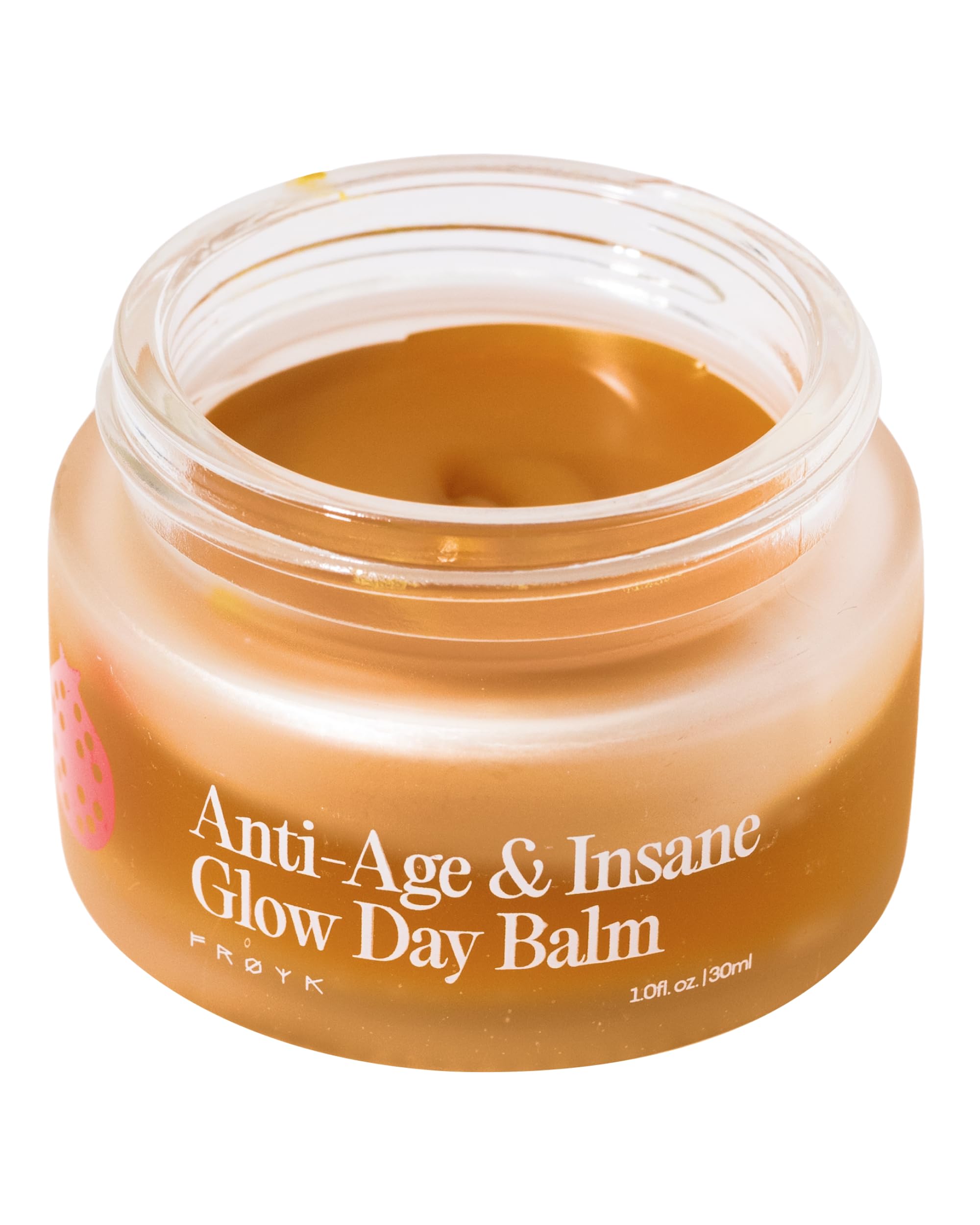 FRØYA jar front view showing compact balm and portable design for everyday glow
