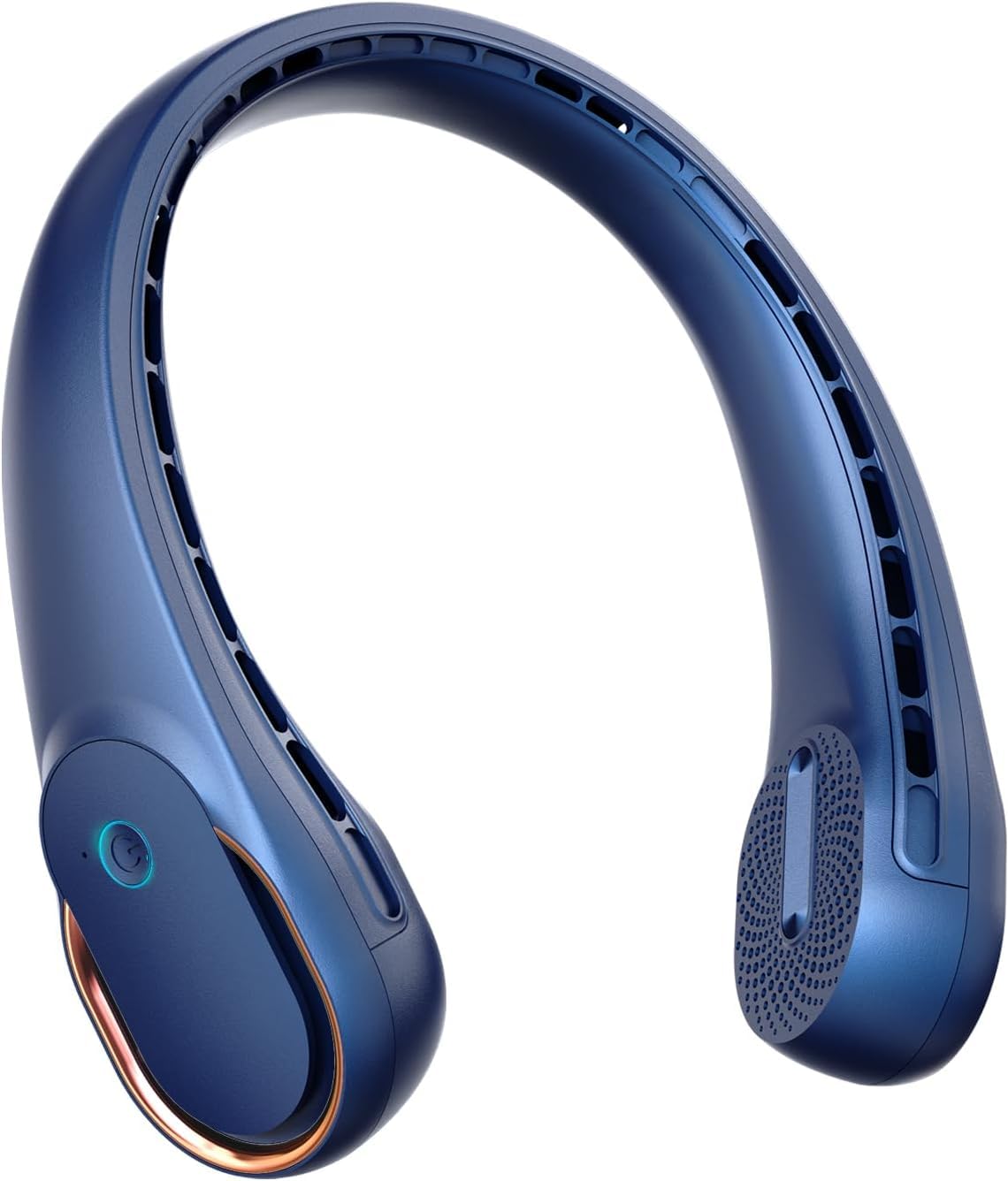 FrSara neck fan front view showing even 360° airflow and portable cooling