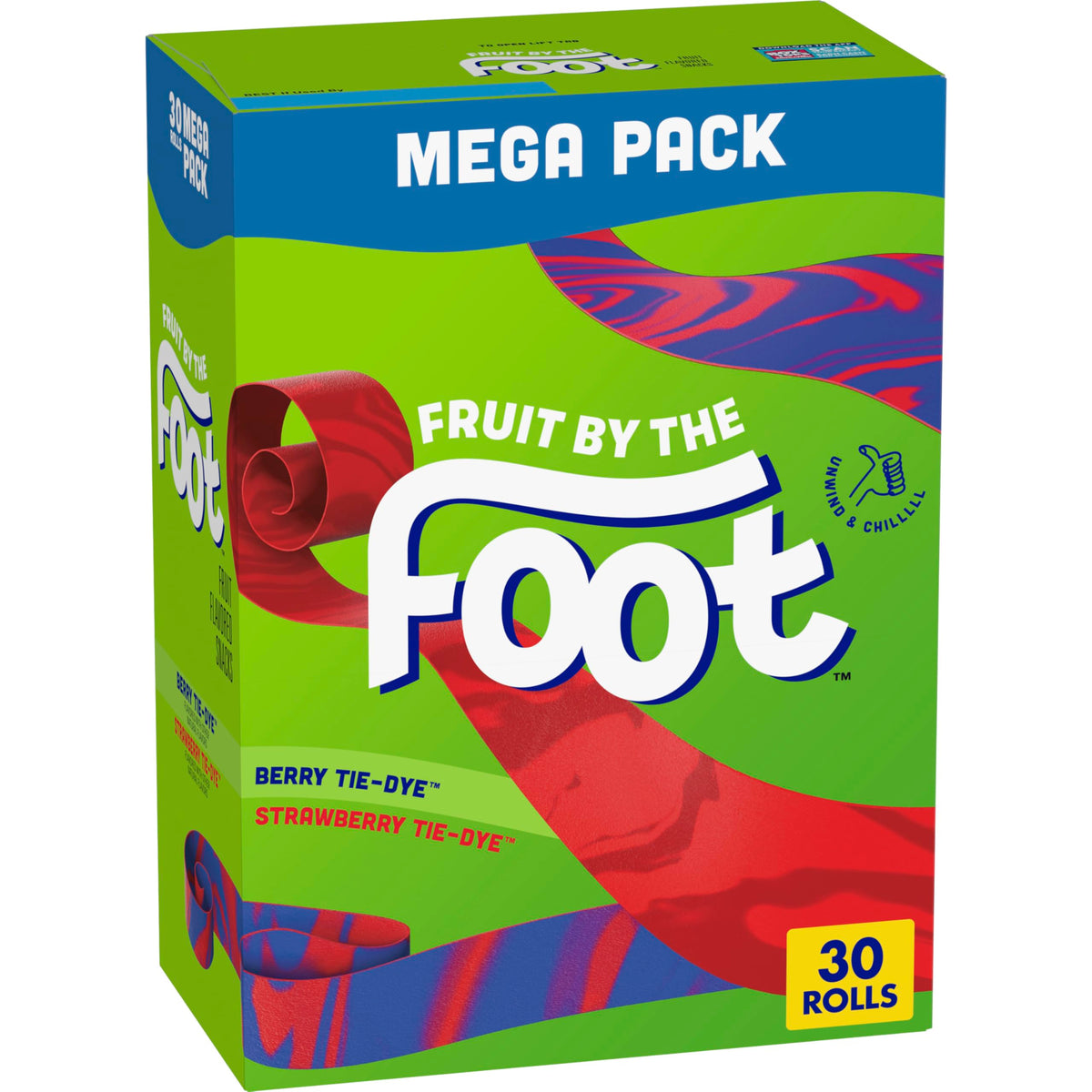 Fruit by the Foot front package showing 30-count box and colorful branding benefits packing convenience