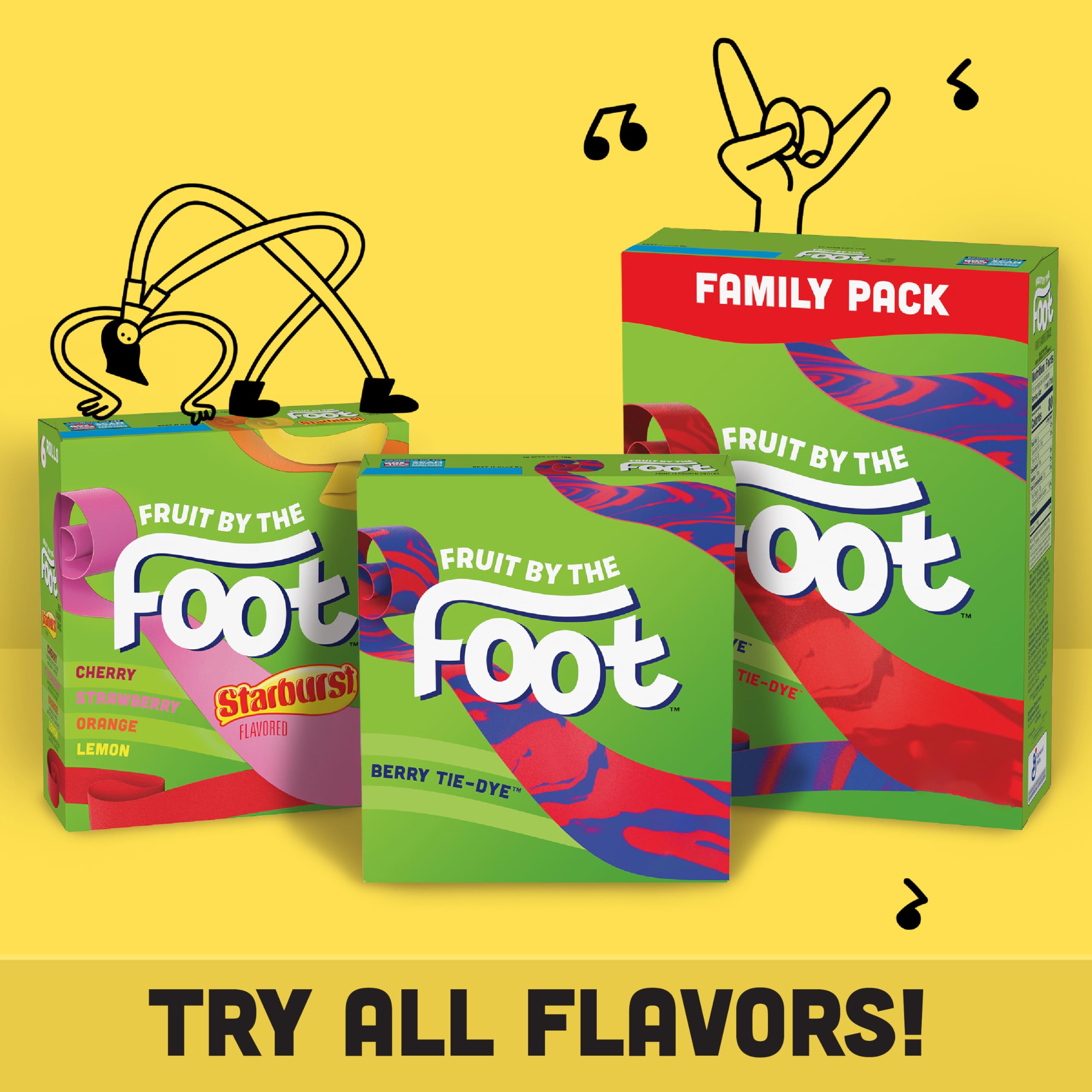 Open box of Fruit by the Foot rolls in a picnic scene showing easy distribution and family snacking