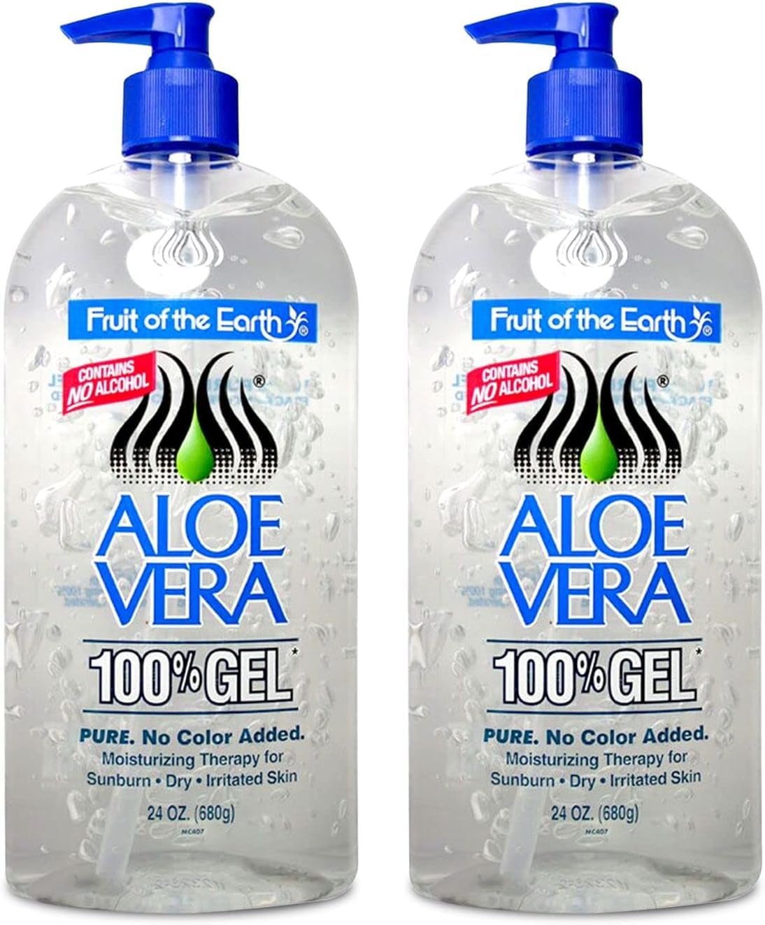 Fruit of the Earth front packaging showing two 24 oz bottles and easy access convenience