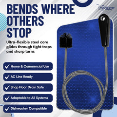 THE FRYOILSAVER COMPANY bristle close-up showing compressible texture for thorough scrubbing