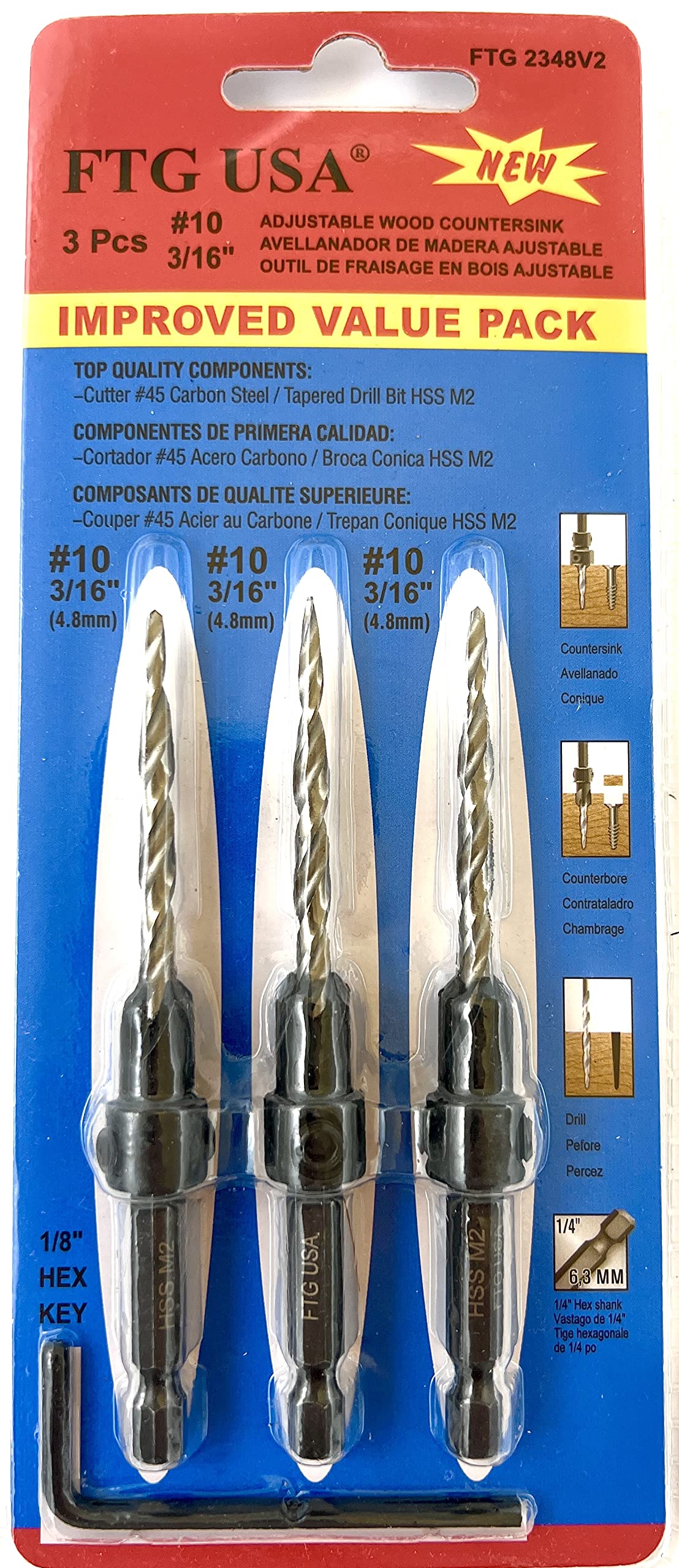 FTG USA hex shank with adjustable depth collar showing reliable depth control on site