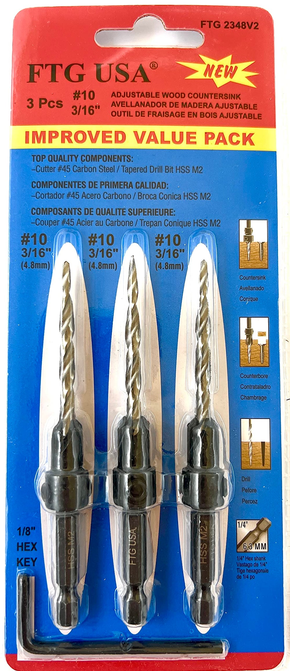 FTG USA hex shank with adjustable depth collar showing reliable depth control on site