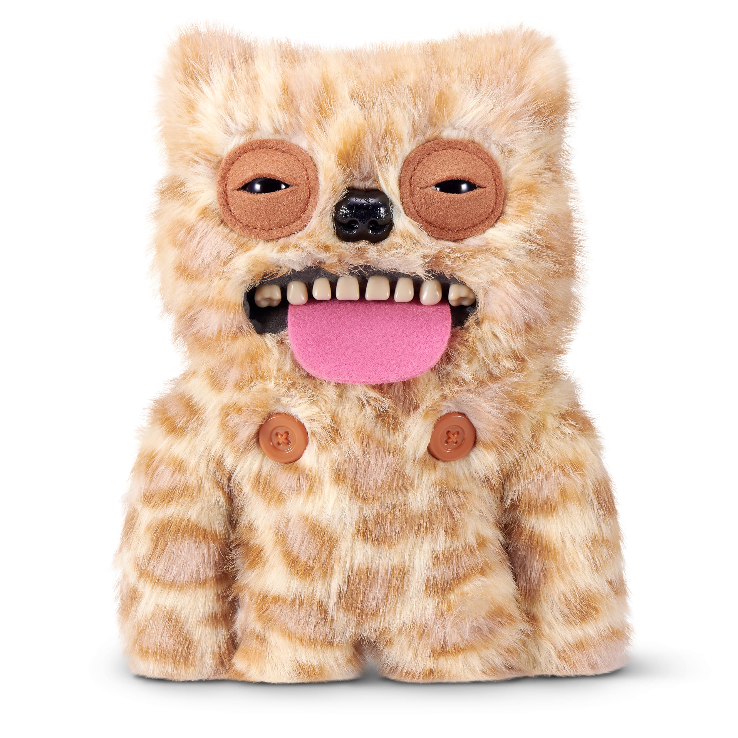 Fuggler Sir Belch front view showing quirky smile and bold beach outfit benefits display appeal