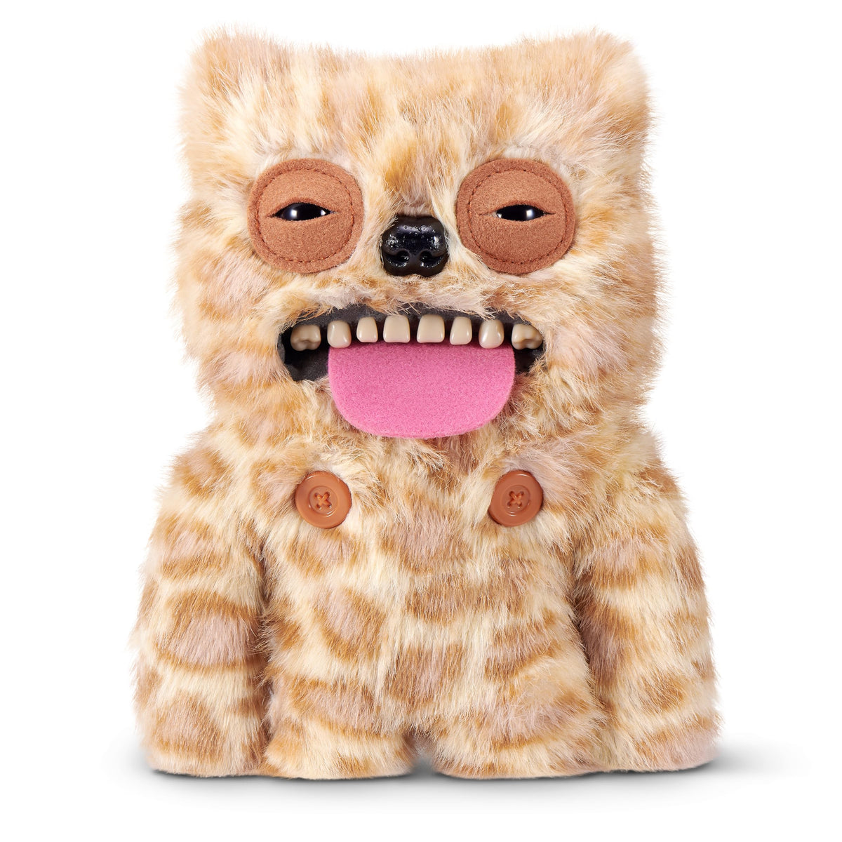 Fuggler Sir Belch front view showing quirky smile and bold beach outfit benefits display appeal