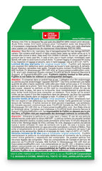 Close-up of Fujifilm Instax Mini film edge highlighting glossy finish advantage