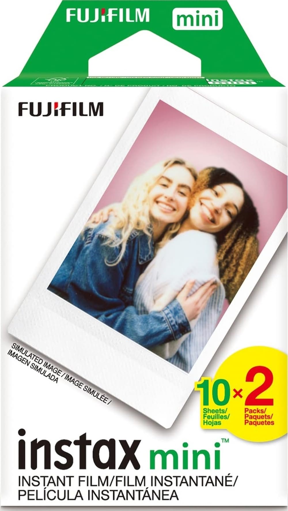 Fujifilm twin pack front view showing packaging and white border benefits