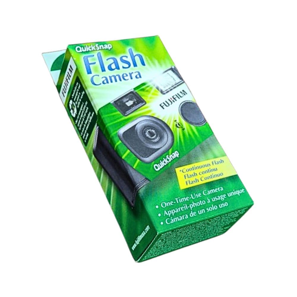 Fujifilm QuickSnap used at a party capturing group moments with flash
