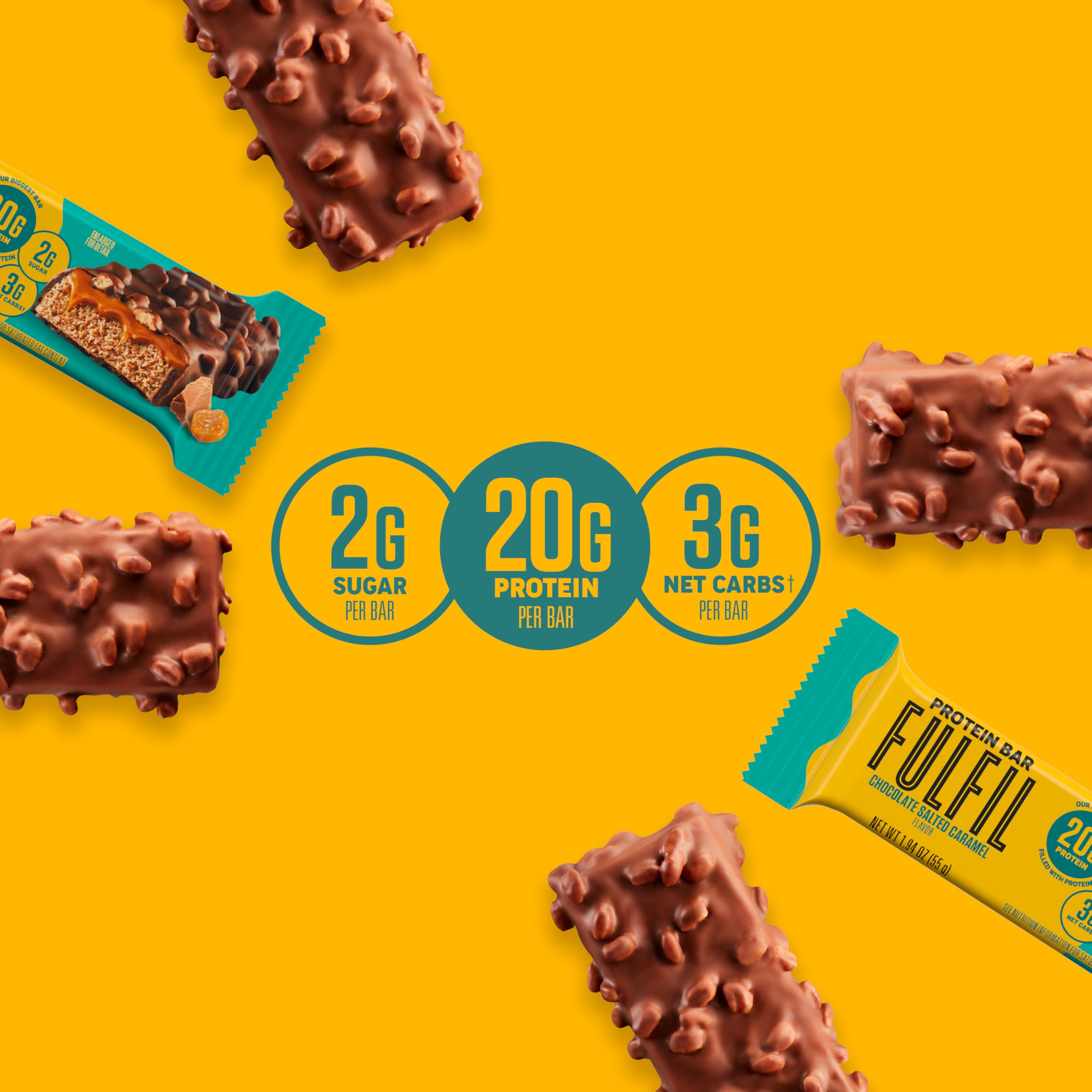 FULFIL bar in hand ready to eat, portable protein snack for busy days