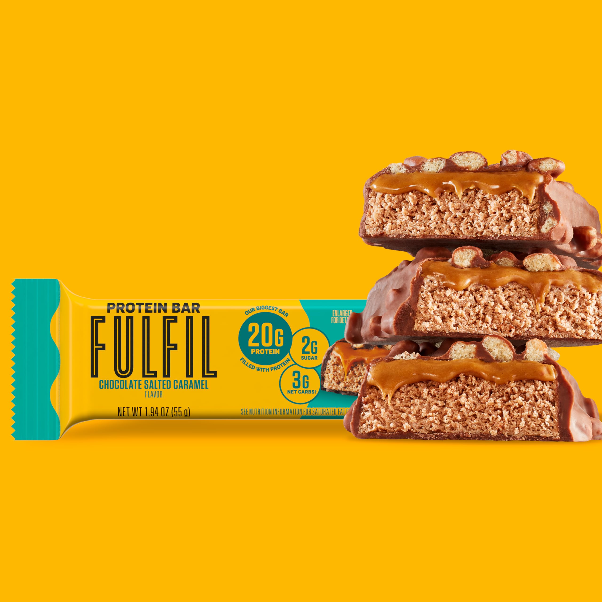FULFIL stacked pantry box display, convenient gluten-free protein stocking