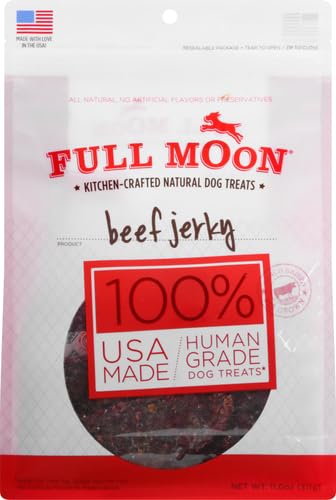 Full Moon resealable bag keeping jerky fresh and easy to store