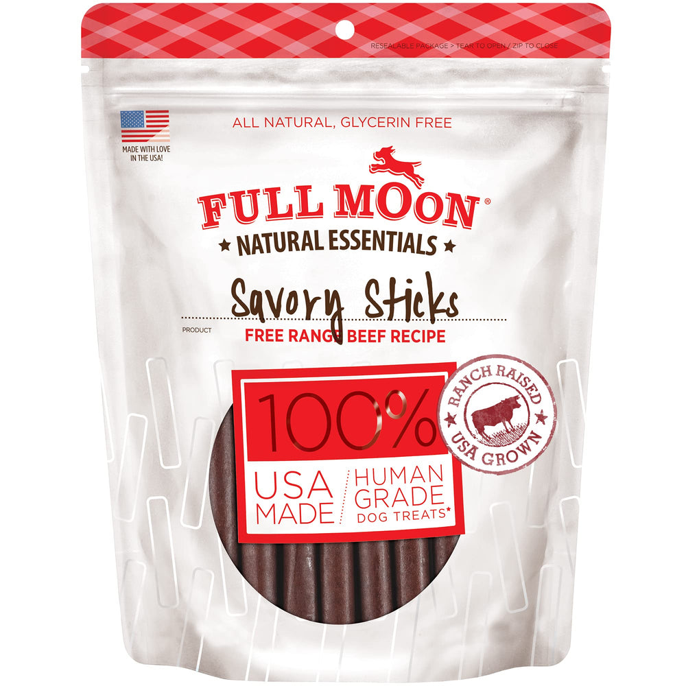 Full Moon front packaging showing bag and benefits for quality