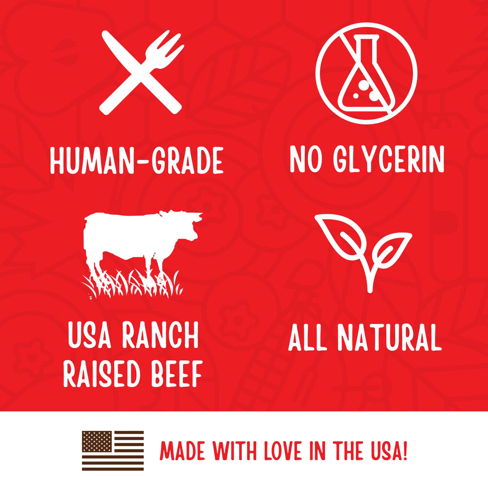 Full Moon ingredient label closeup proving human-grade sourcing