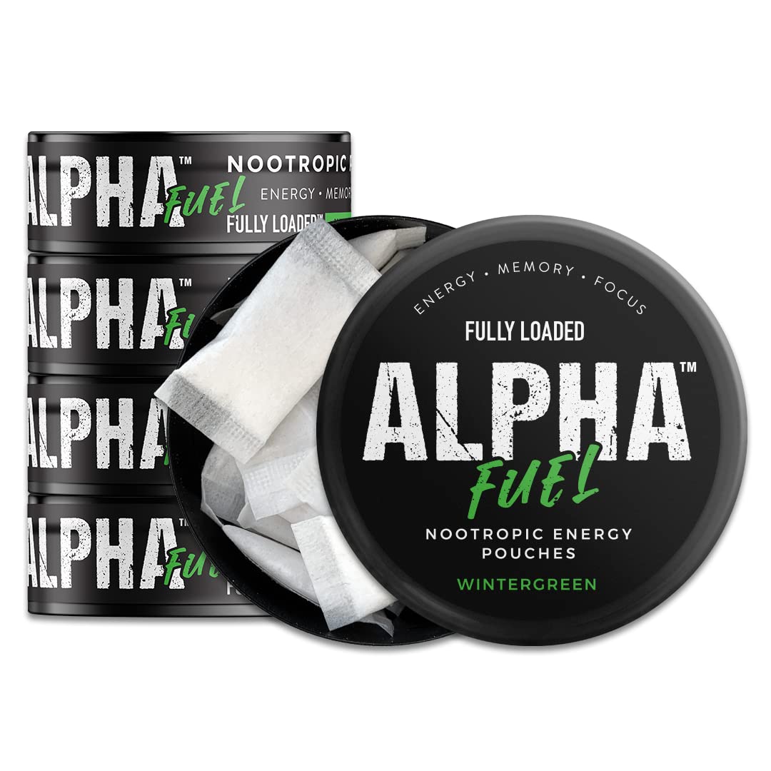 Fully Loaded pouch can front view showing labeling and portability benefit