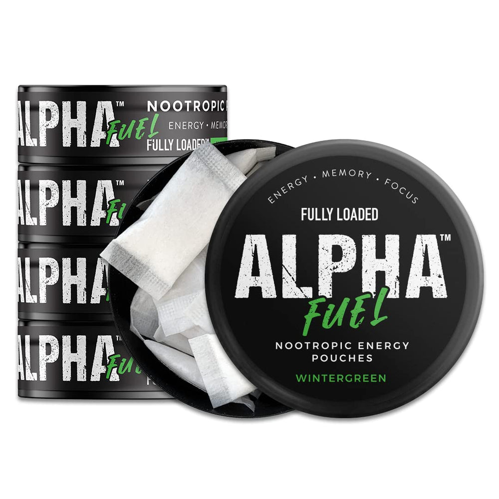 Fully Loaded pouch can front view showing labeling and portability benefit