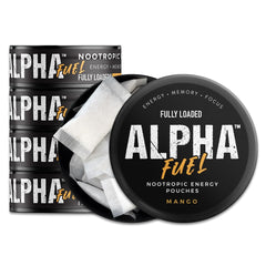 Fully Loaded Bullseye front packaging showing mango flavor and benefits