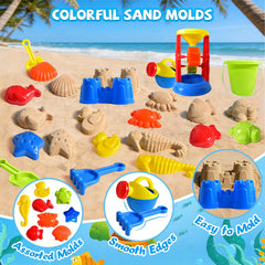 FUN LITTLE TOYS bucket and lid front view showing sturdy carrying benefit