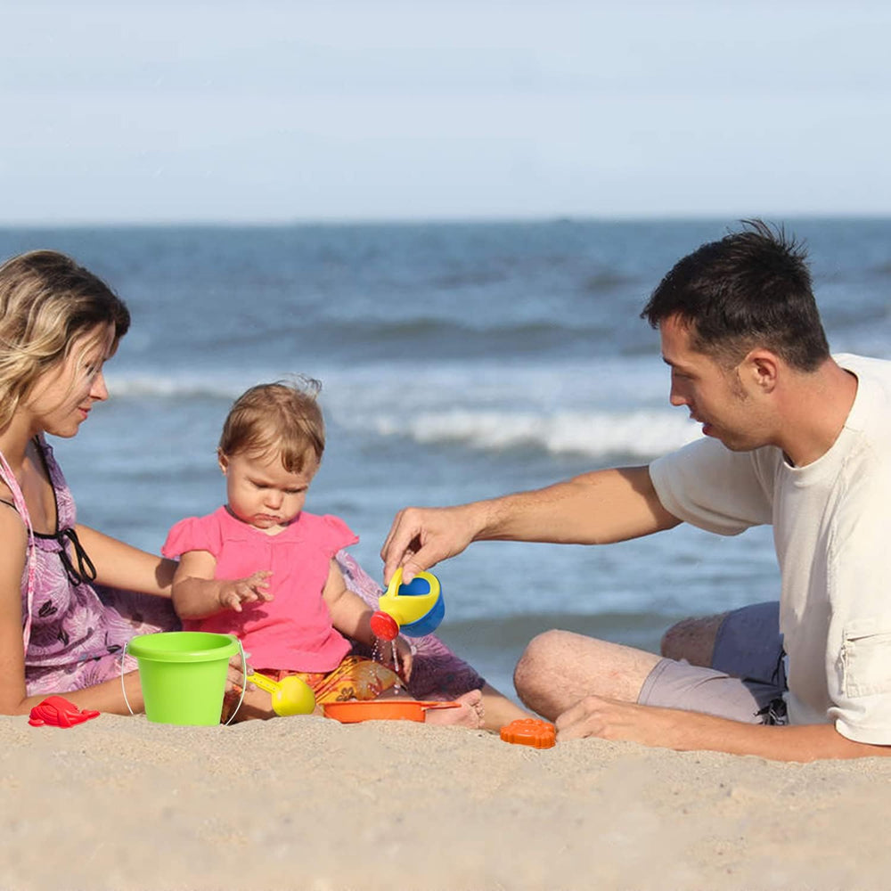 FUN LITTLE TOYS lifestyle beach scene showing portable-playday benefit
