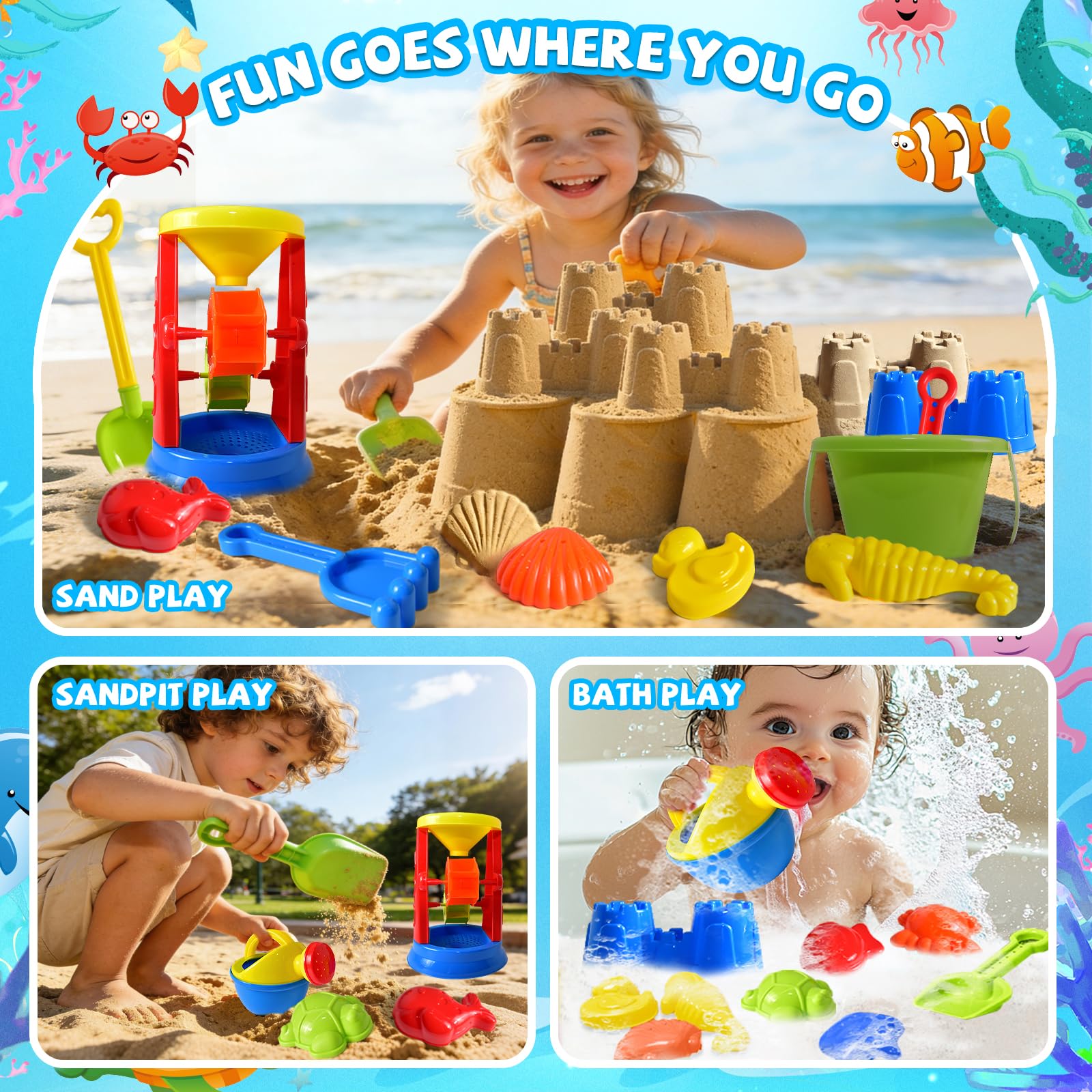 FUN LITTLE TOYS watering can pouring water showing controlled-pour benefit