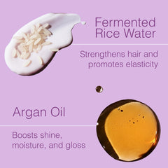 Function of Beauty conditioner pour showing creamy texture, demonstrates moisturizing lightweight cream