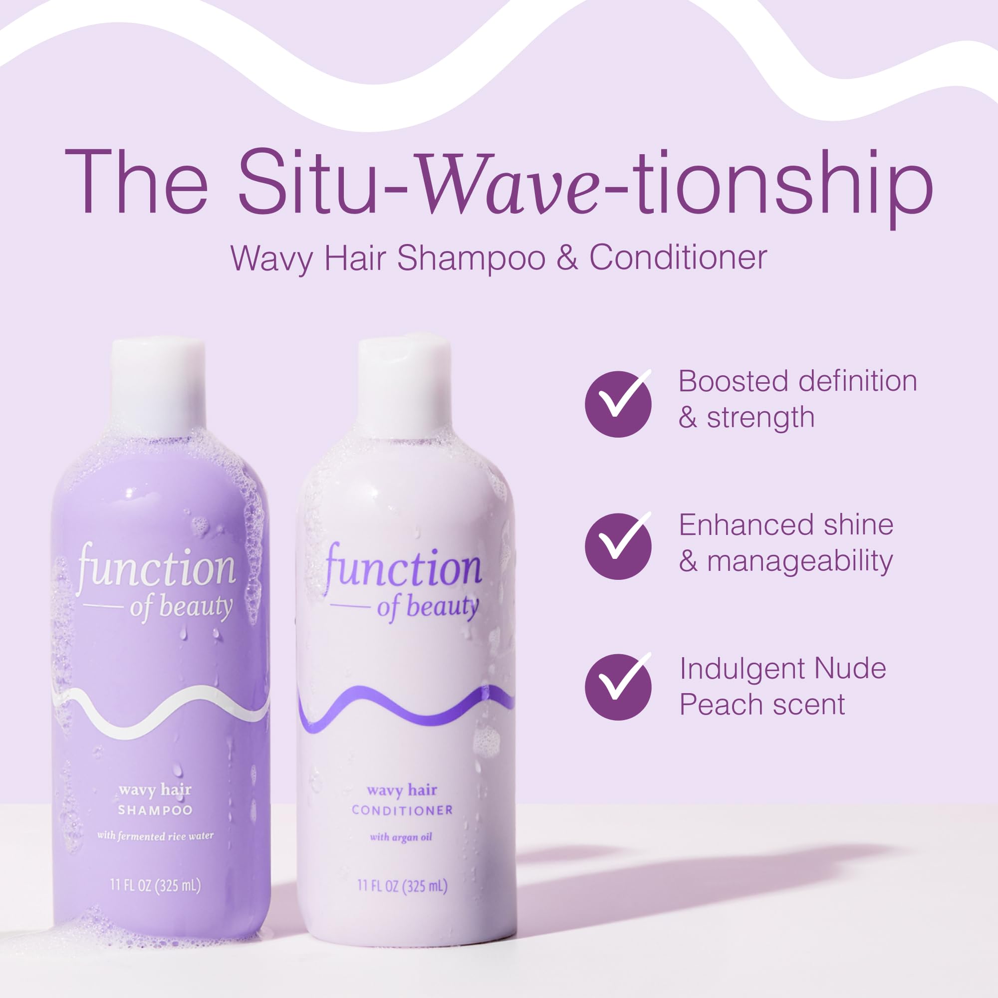 Function of Beauty shampoo pump close-up dispensing, highlights gentle cleansing and convenience
