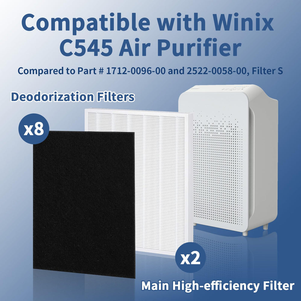 Funmit activated carbon pre-filter close-up capturing odors and VOCs