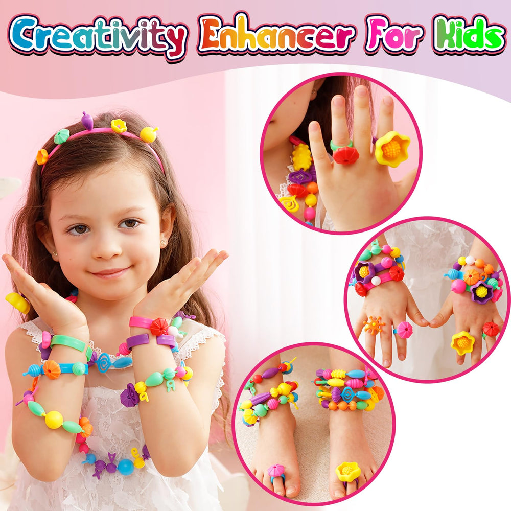 FUNZBO child hands snapping beads together demonstrating independent play