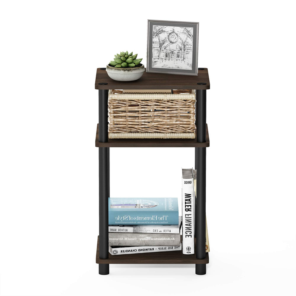 Furinno size comparison with books and mug showing practical scale and capacity