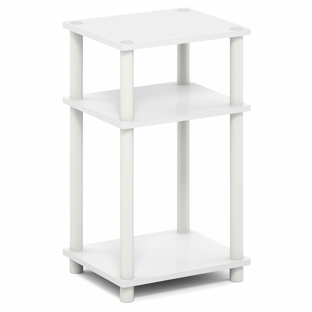 Furinno next to chair showing scale and proportion for tight-area benefit