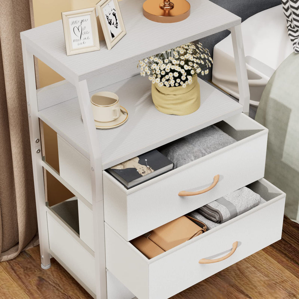 Furnulem fabric drawer detail showing soft PVC material and easy-pull benefit