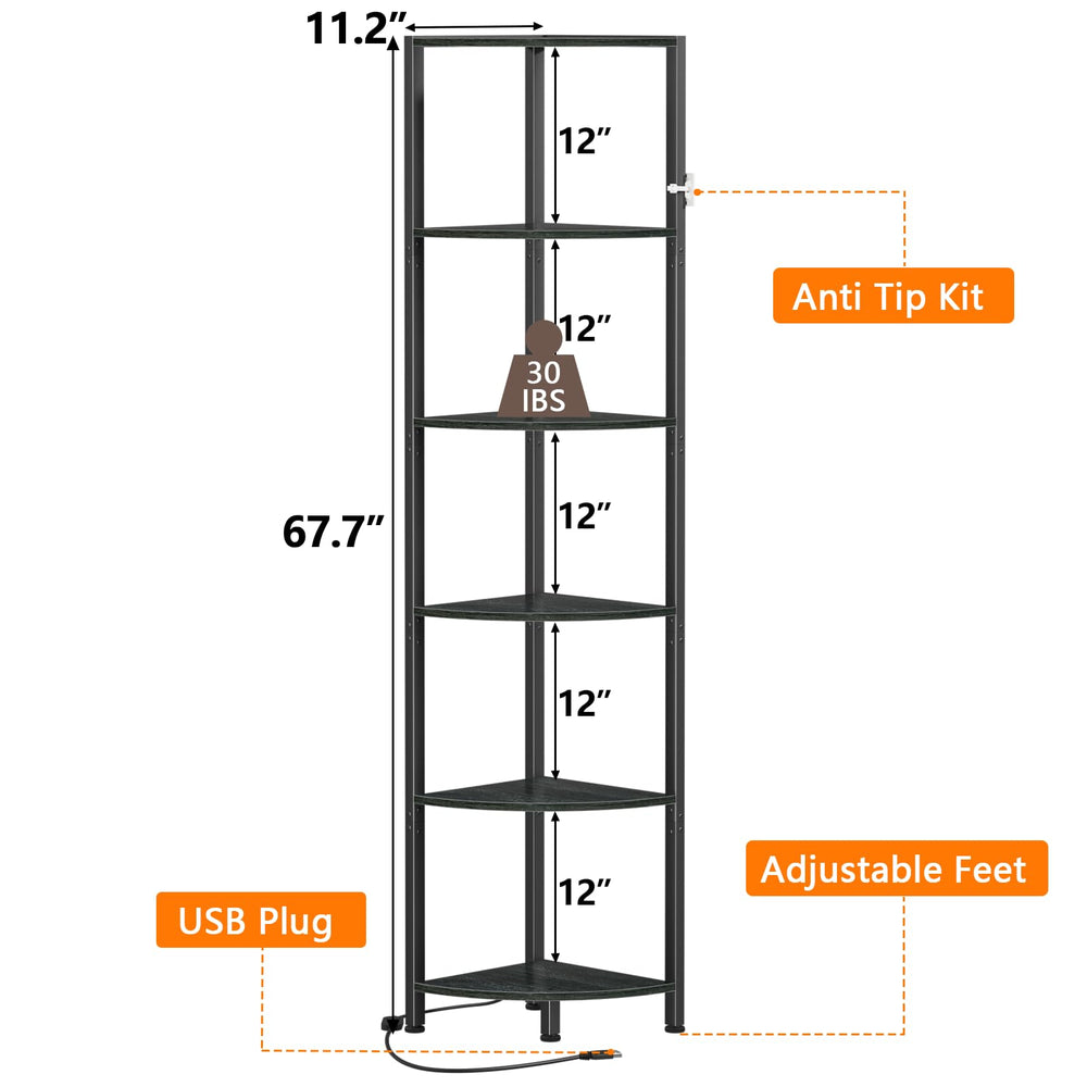 Furnulem shelf with LED lit in evening creating cozy mood lighting
